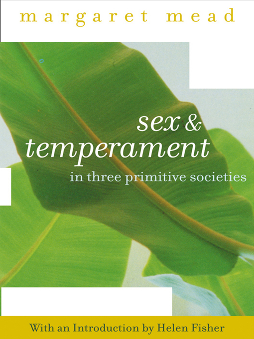 Title details for Sex and Temperament by Margaret Mead - Available